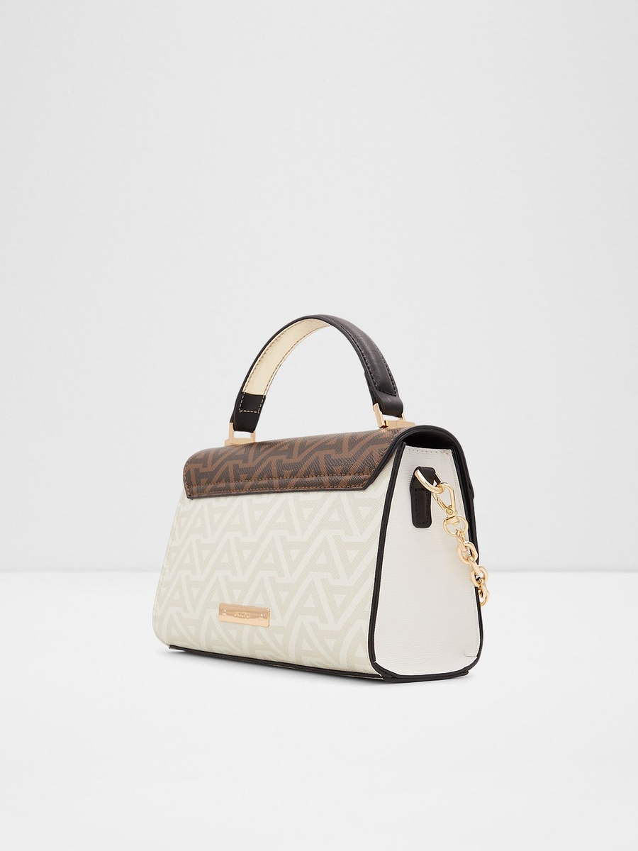 Women Beige Printed Handbag