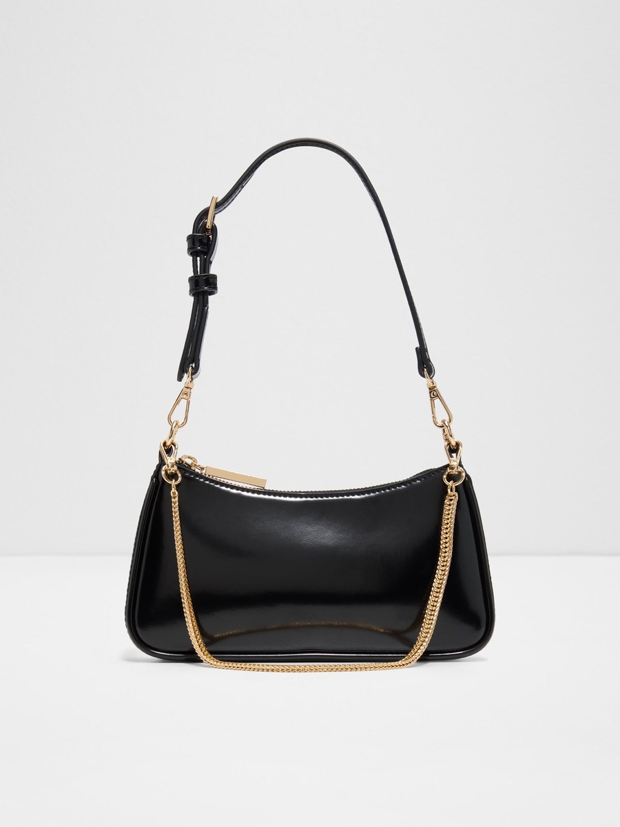 Women Black Plain Shoulder Bag