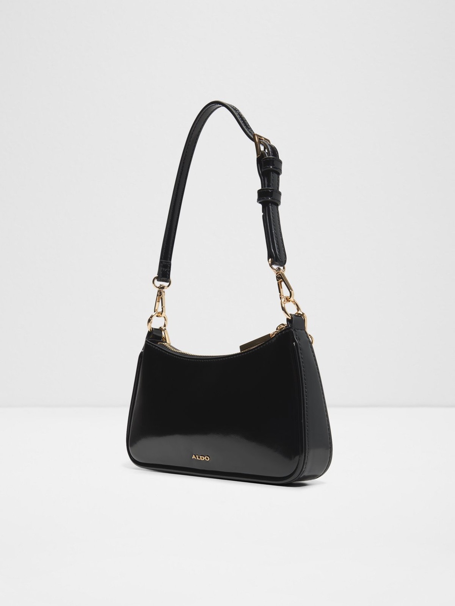 Women Black Plain Shoulder Bag