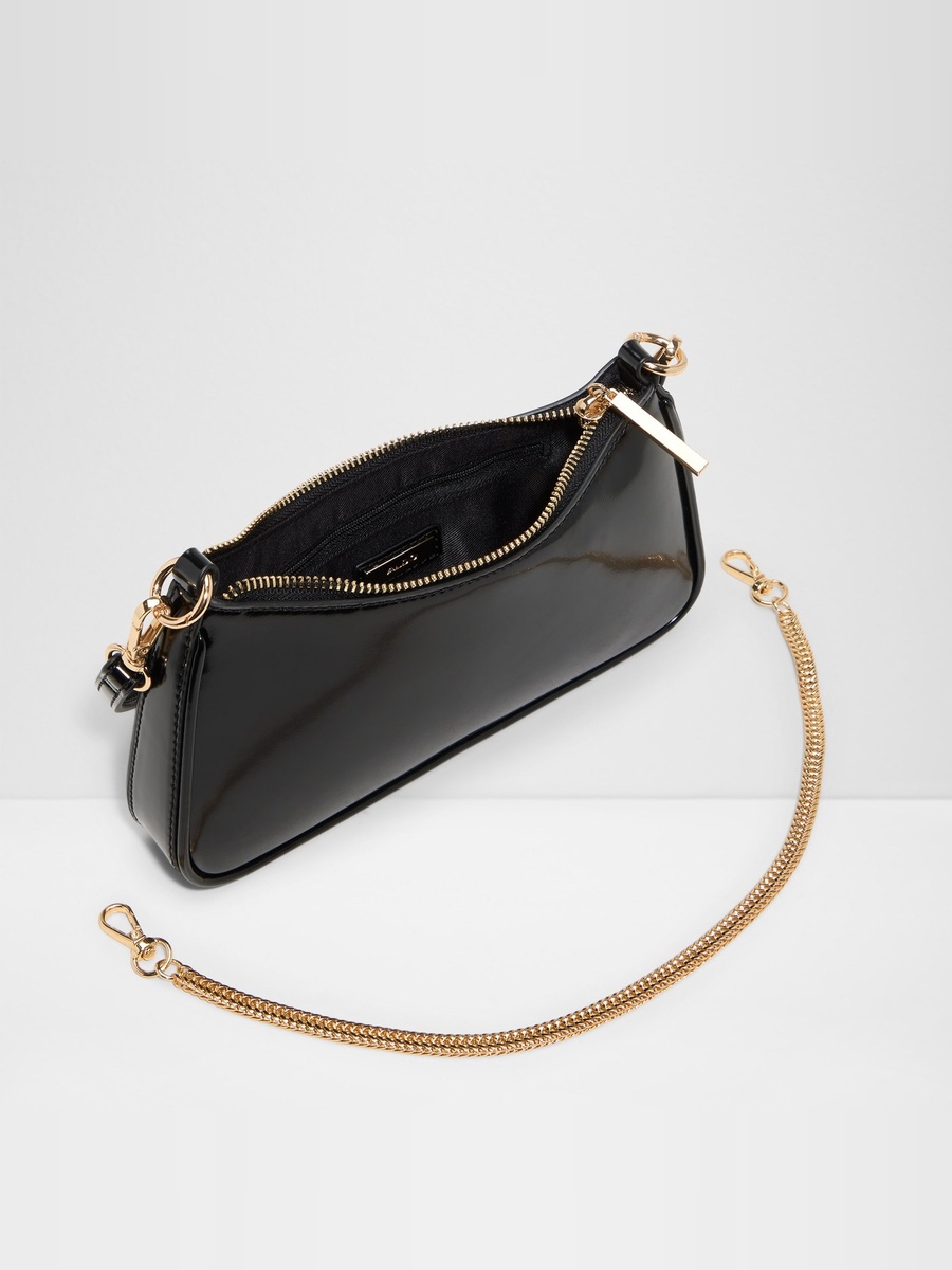 Women Black Plain Shoulder Bag