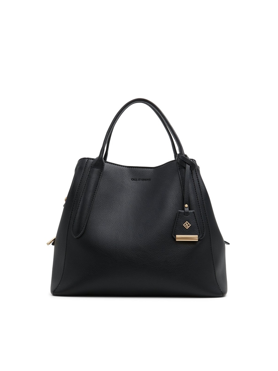 Women Black Plain Handbag