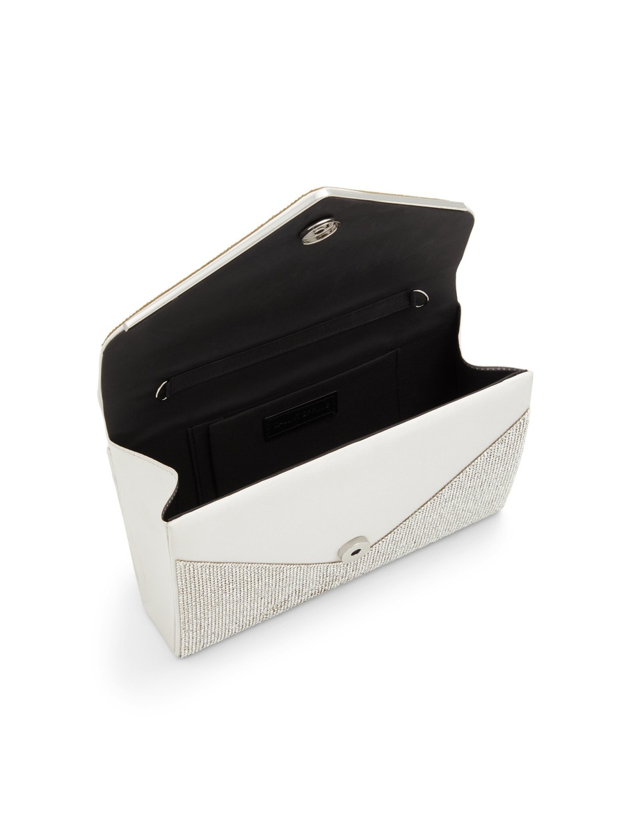 Women Grey Embellished Clutch