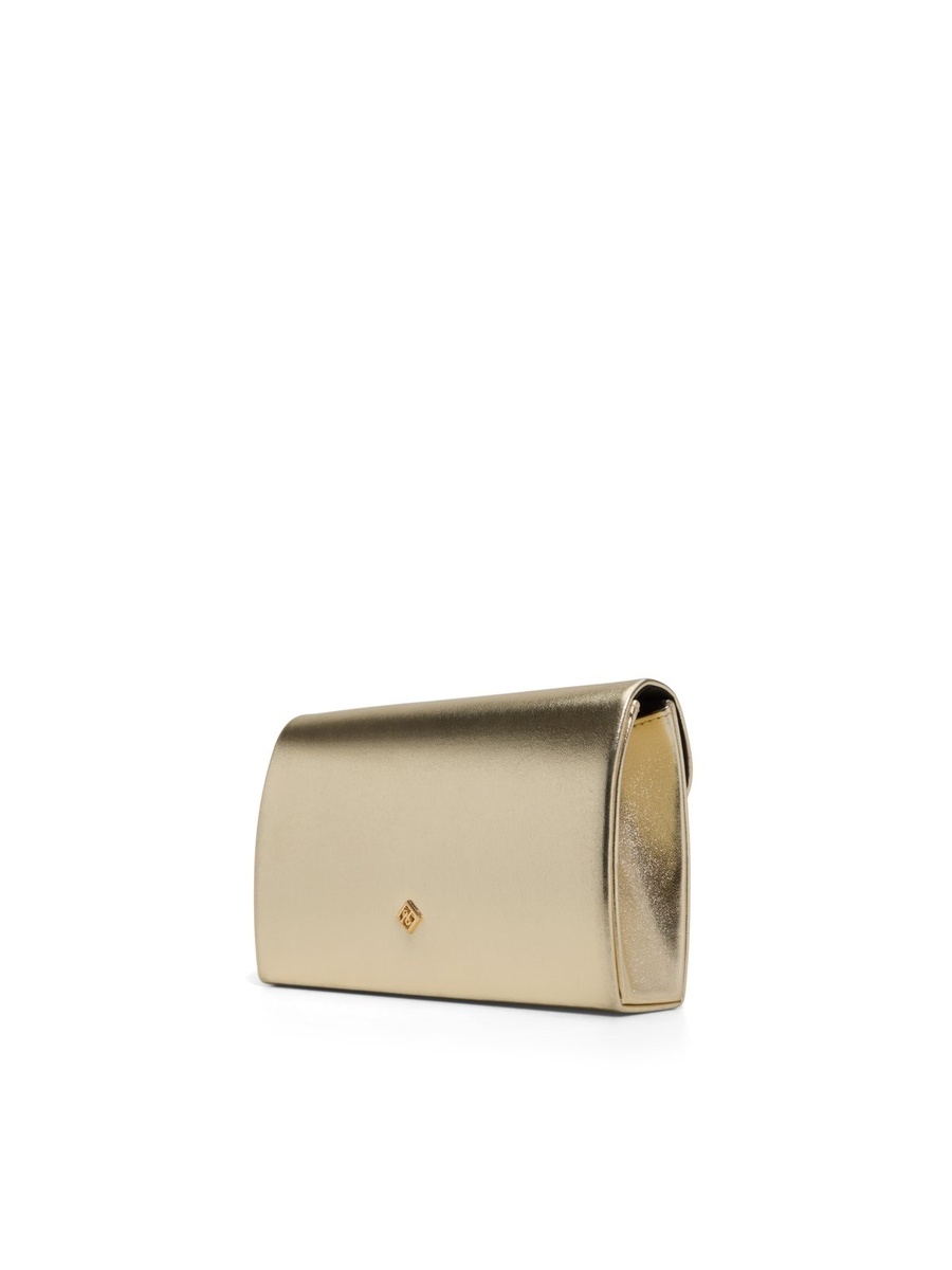 Women Gold Metallic Clutch