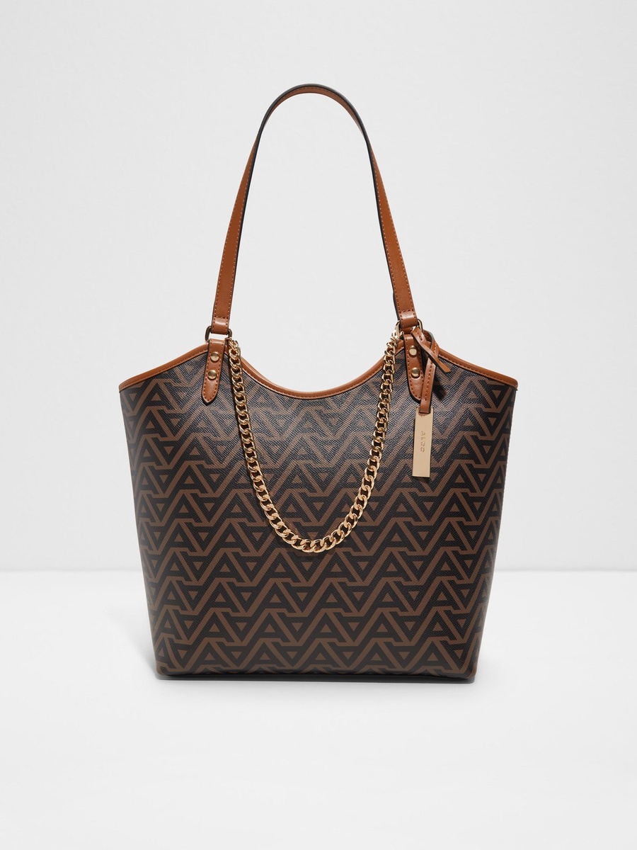 Women Brown Printed Handbag