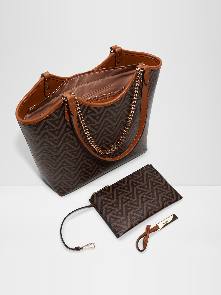 Women Brown Printed Handbag