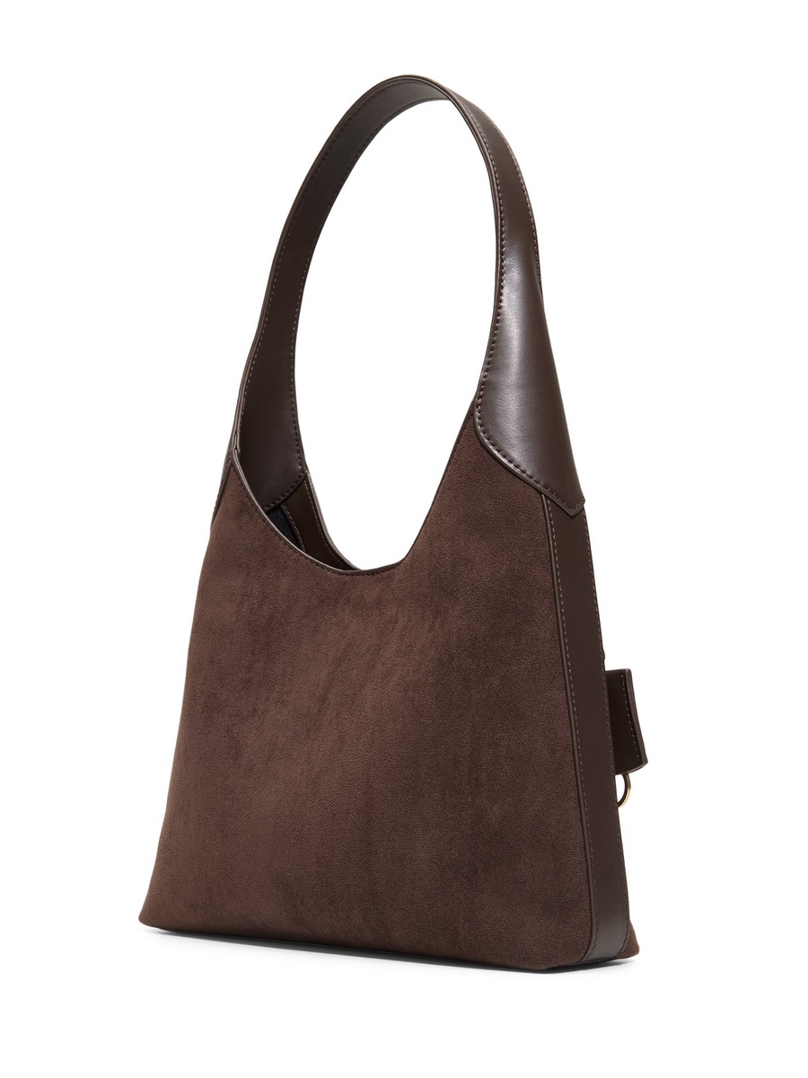 Women Coffee Brown Plain Shoulder Bag