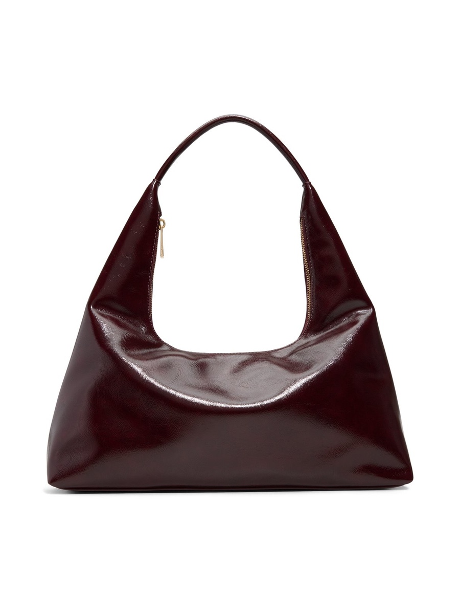 Women Burgundy Plain Handbag