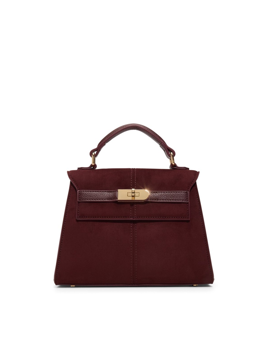 Women Burgundy Plain Handbag