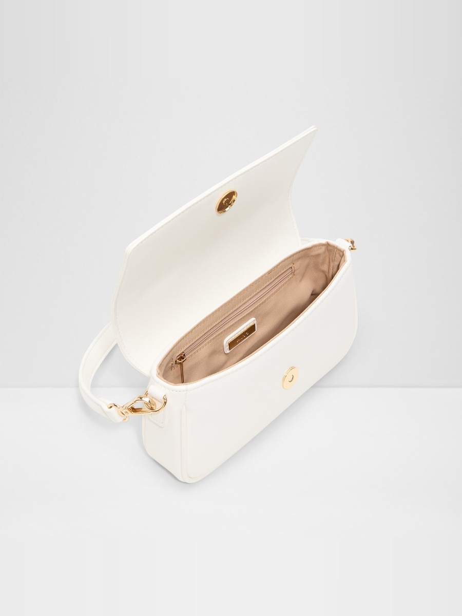 White Butterfly Embellished Shoulder Bag