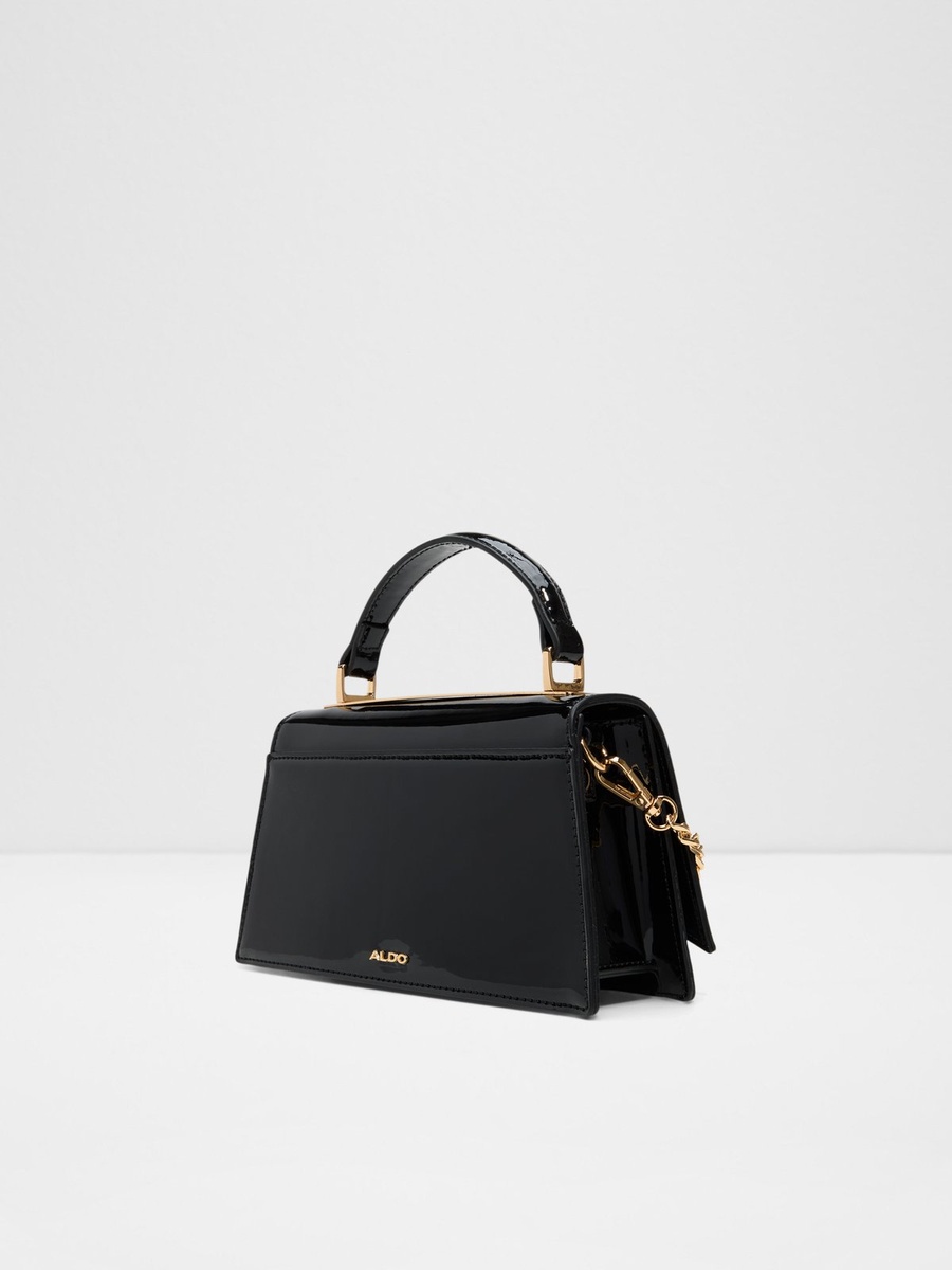 Women Black Plain Handbag