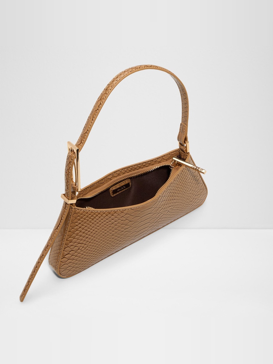 Women Brown Textured Shoulder Bag