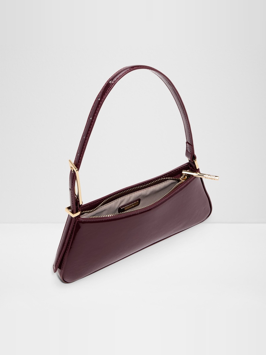 Women Burgundy Plain Handbag