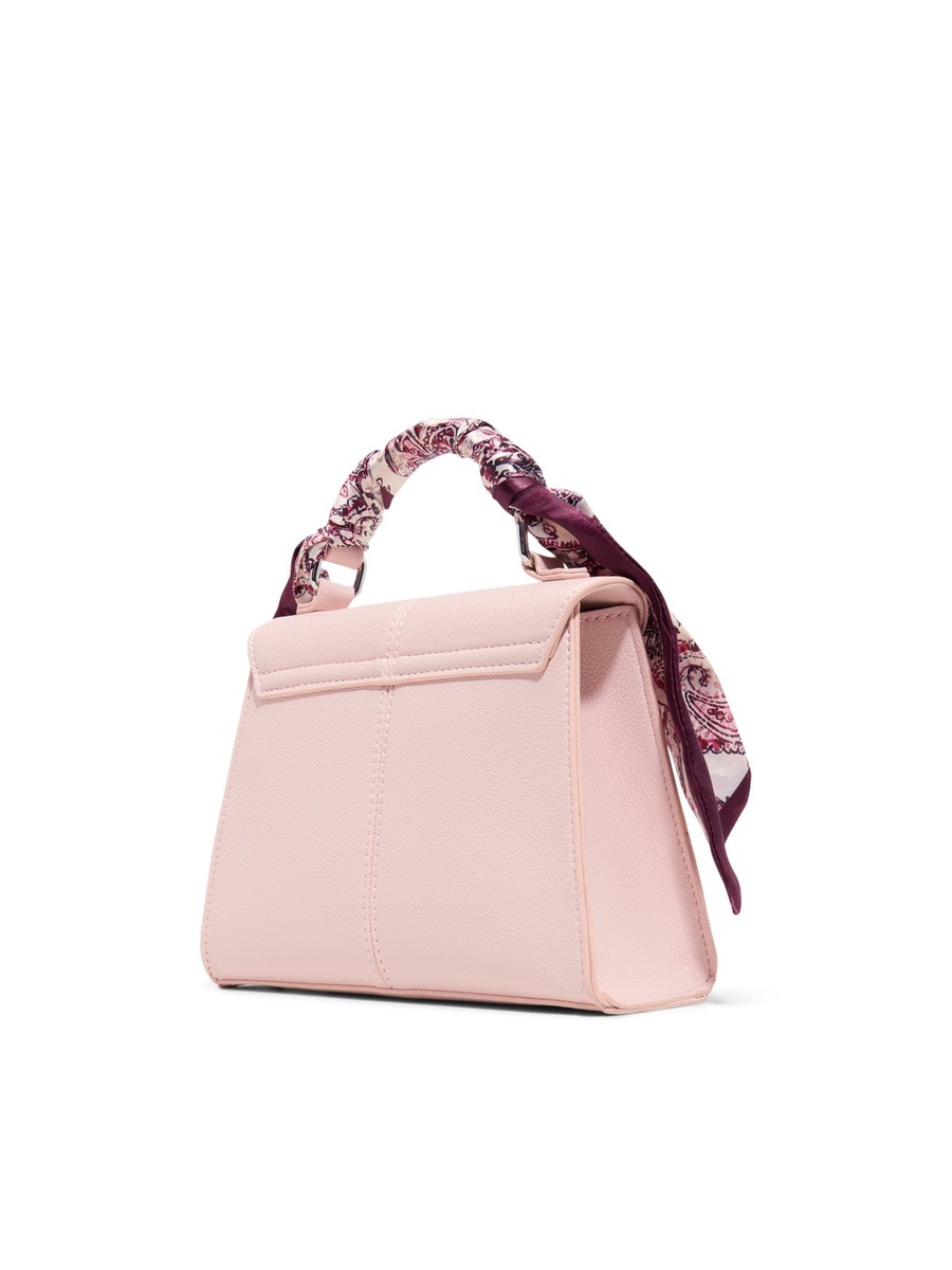 Women Light Pink Plain Handbag