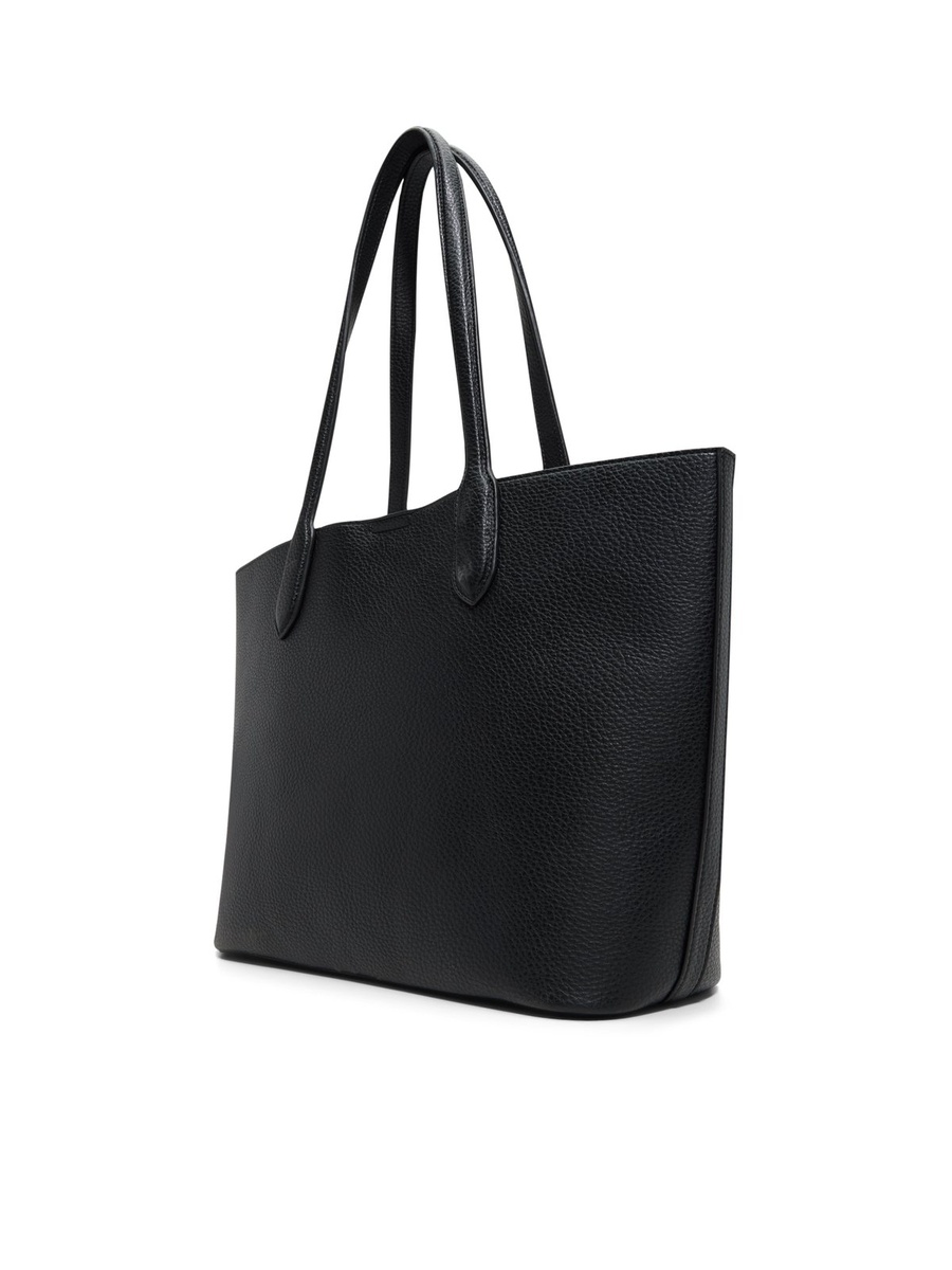 Women Black Plain Handbag