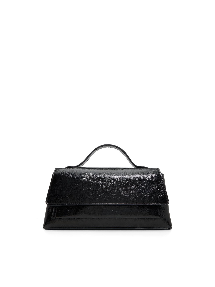 Women Black Plain Handbag