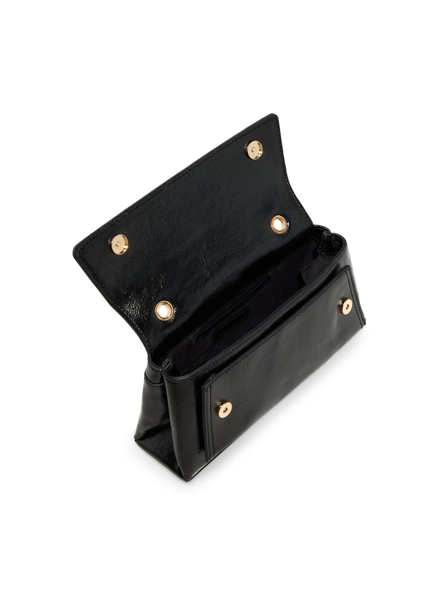 Women Black Plain Handbag