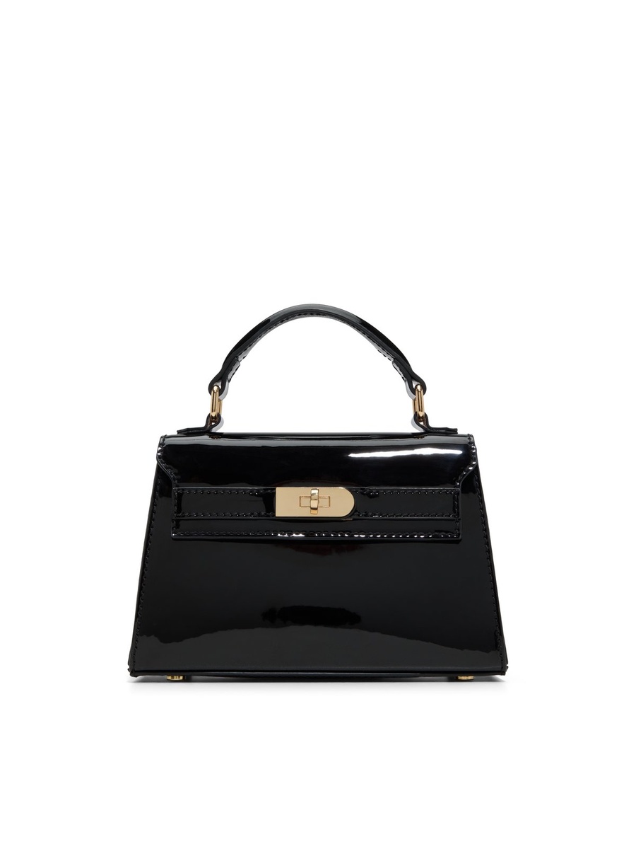 Women Black Plain Handbag