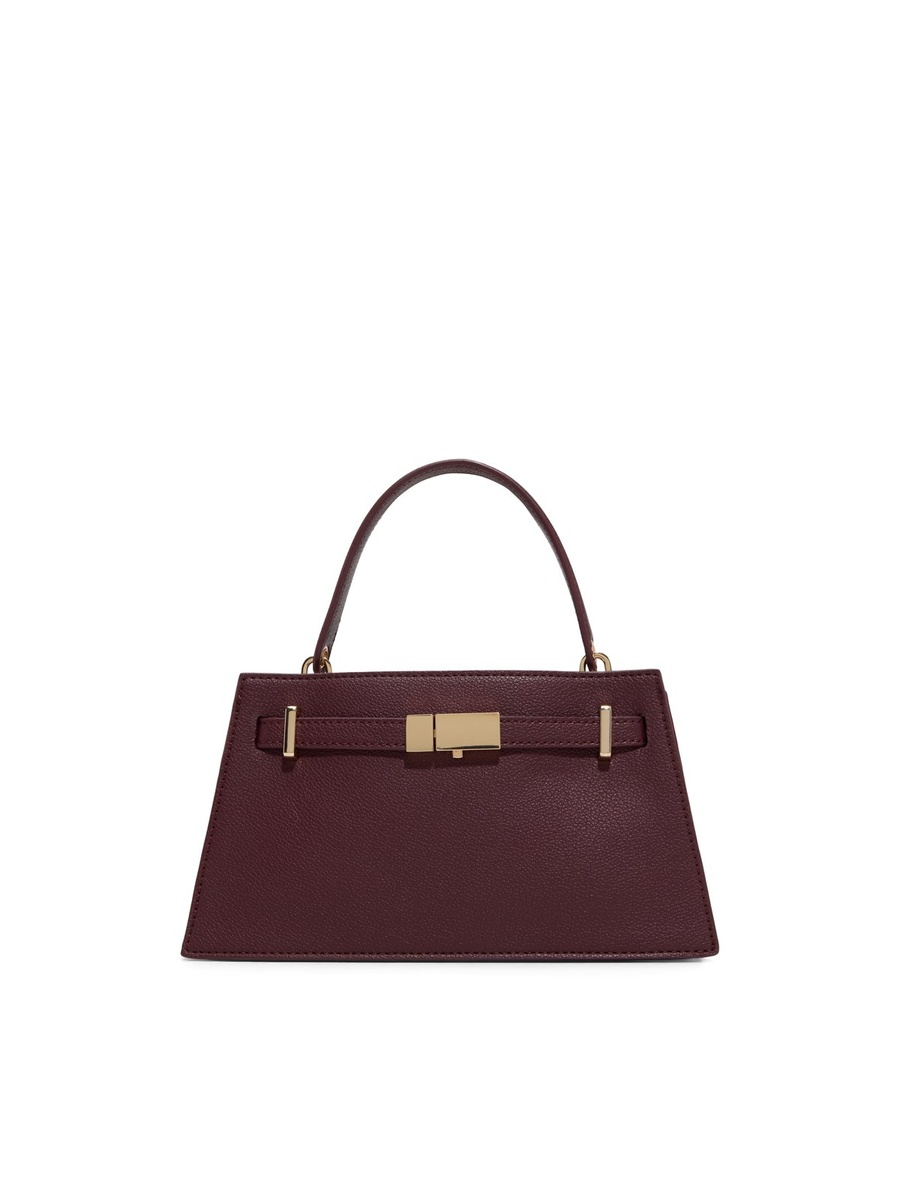 Women Burgundy Plain Handbag