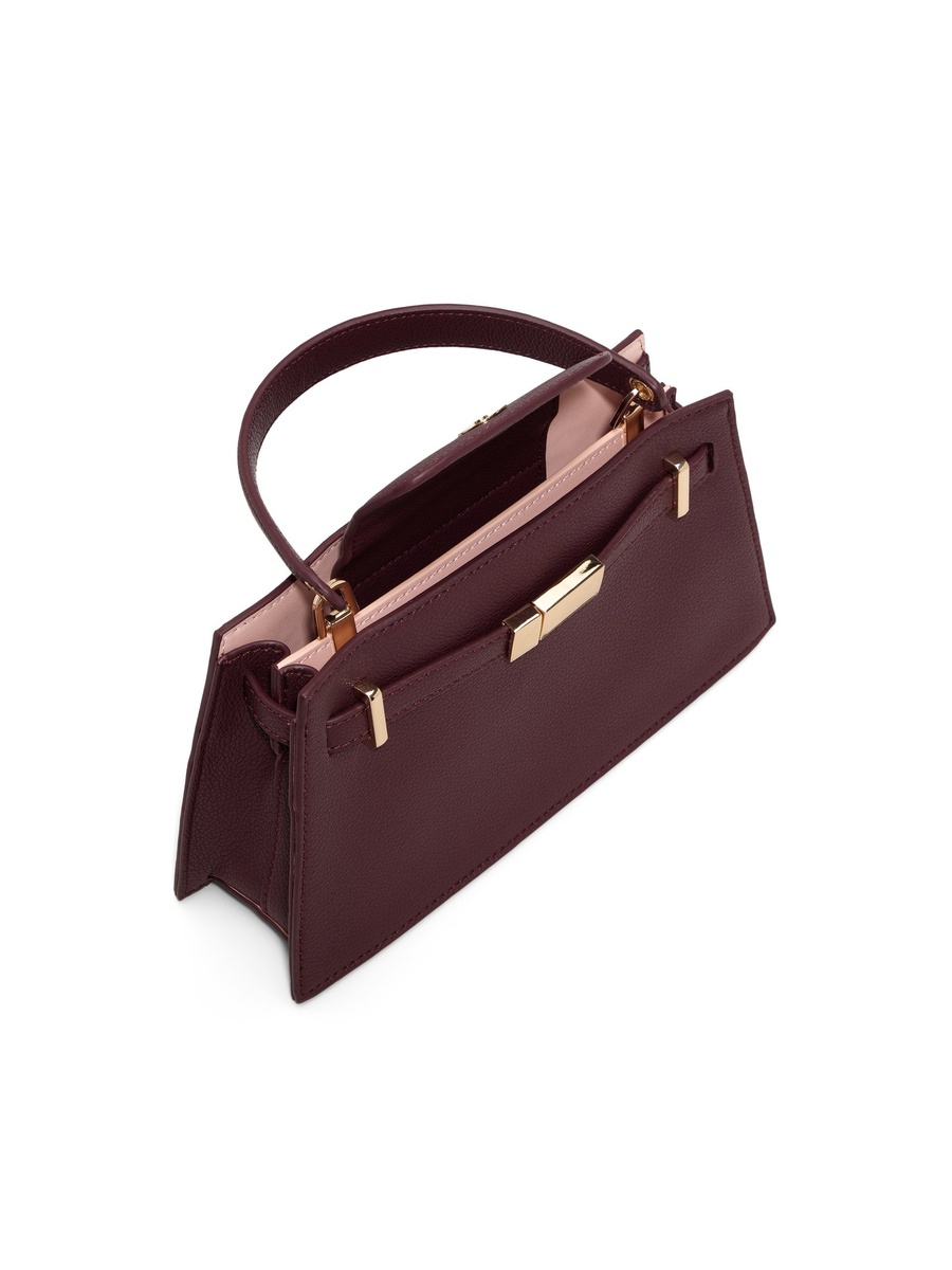 Women Burgundy Plain Handbag
