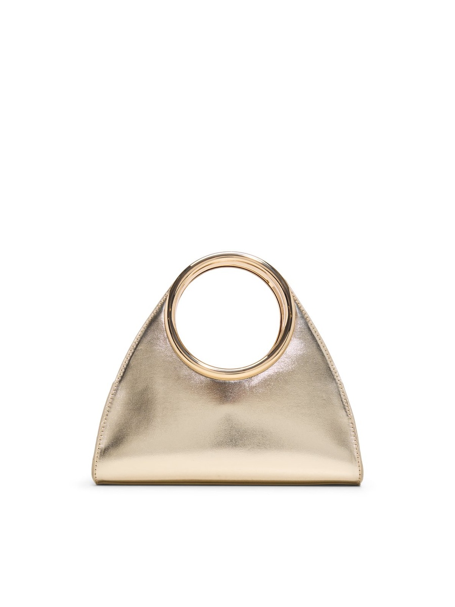 Women Gold Metallic Handbag