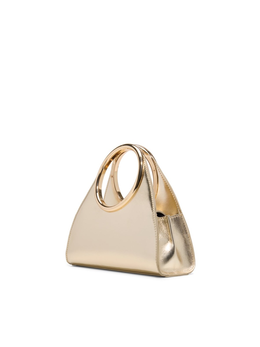 Women Gold Metallic Handbag