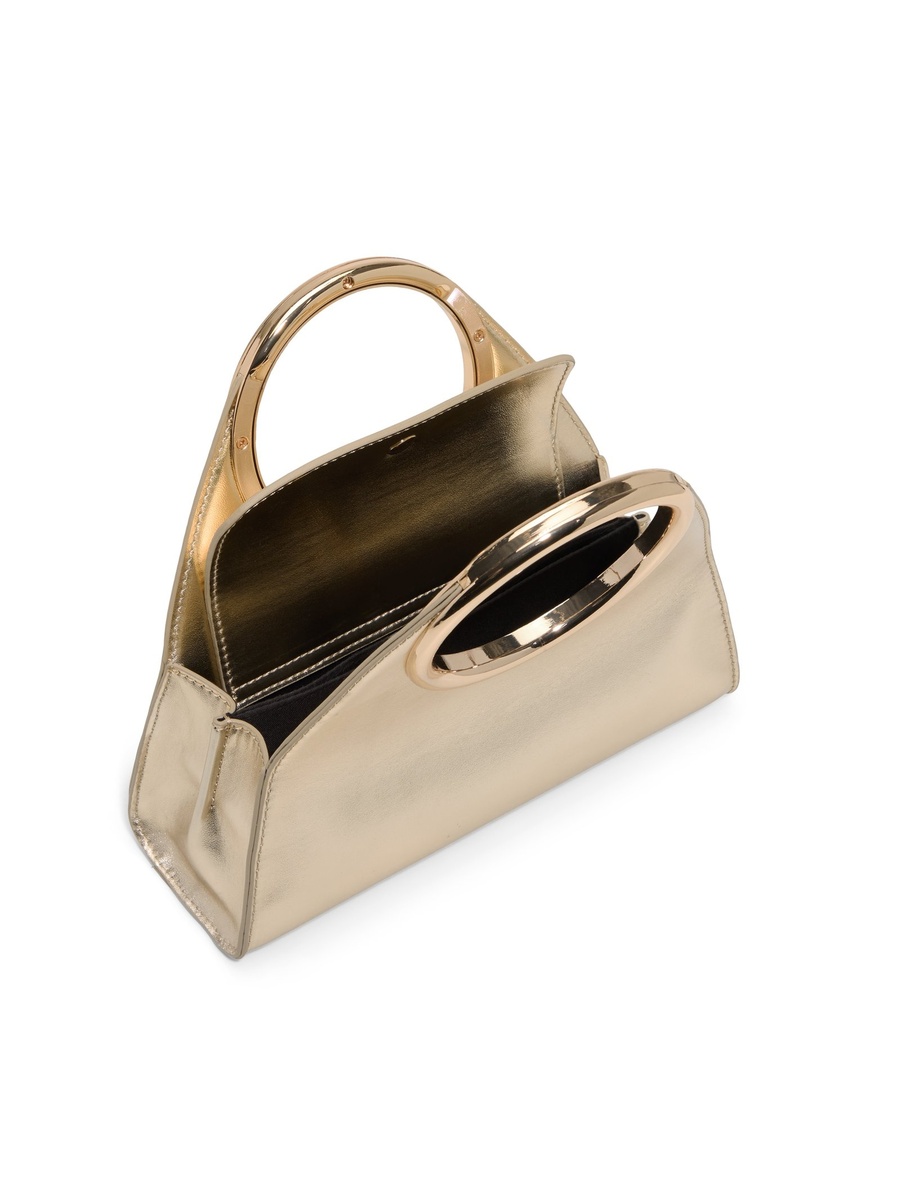 Women Gold Metallic Handbag