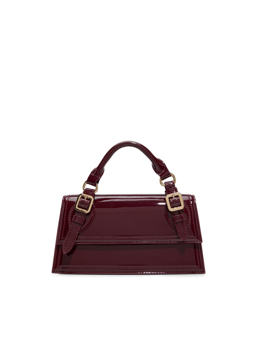 Women Burgundy Plain Handbag
