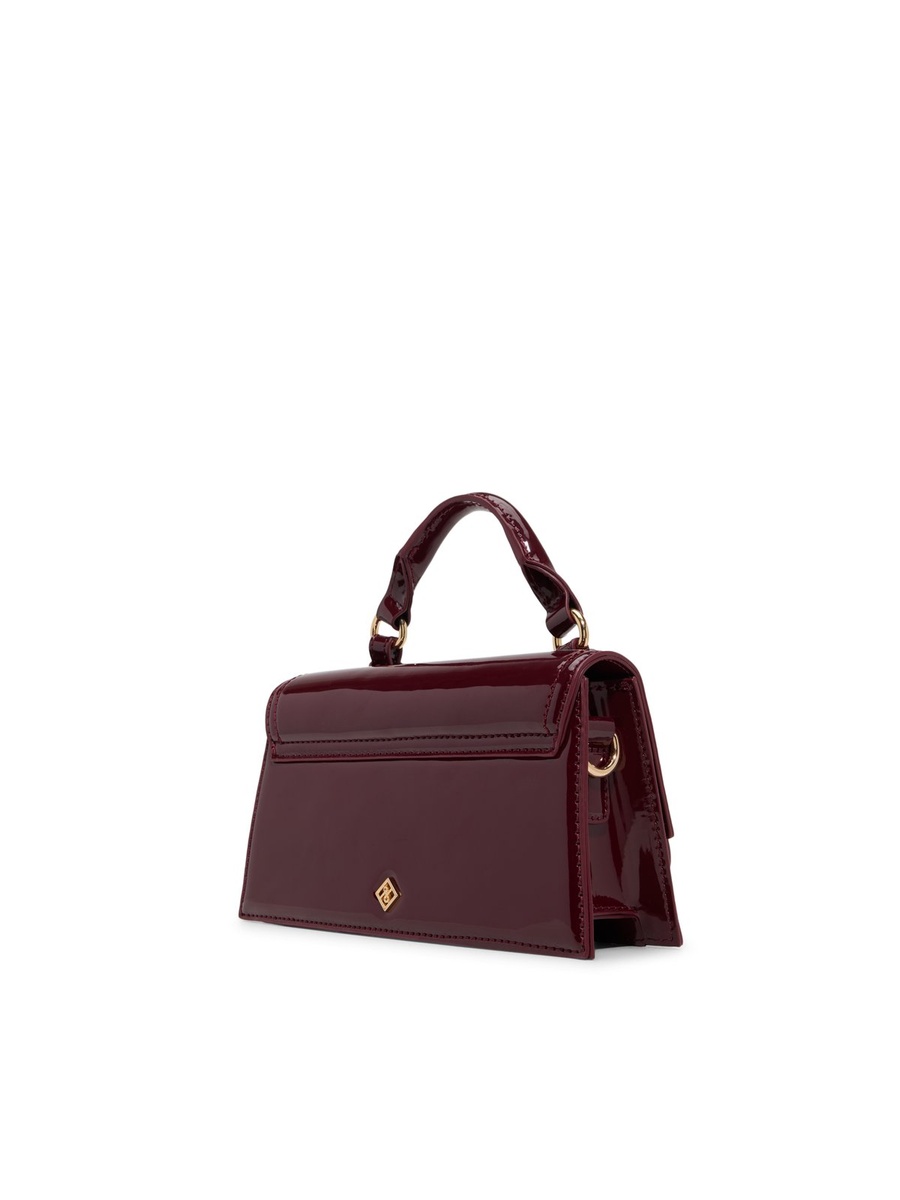 Women Burgundy Plain Handbag