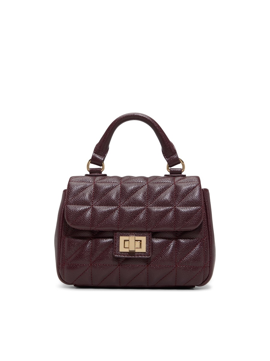Women Burgundy Quilted Handbag