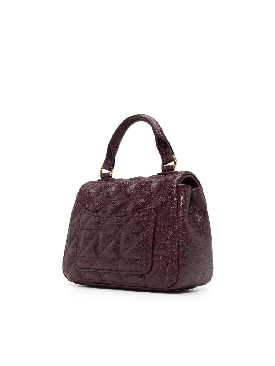 Women Burgundy Quilted Handbag