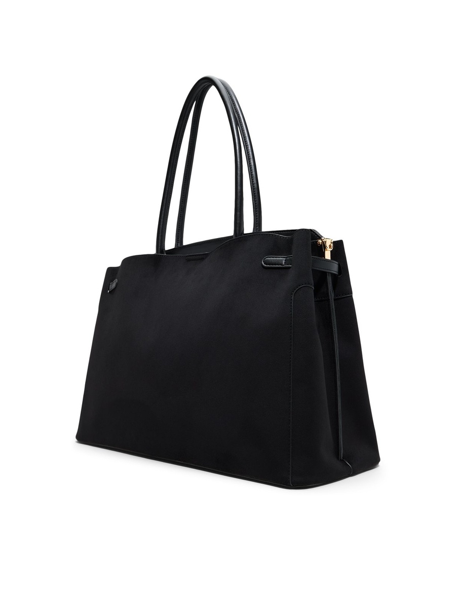 Women Black Plain Handbag