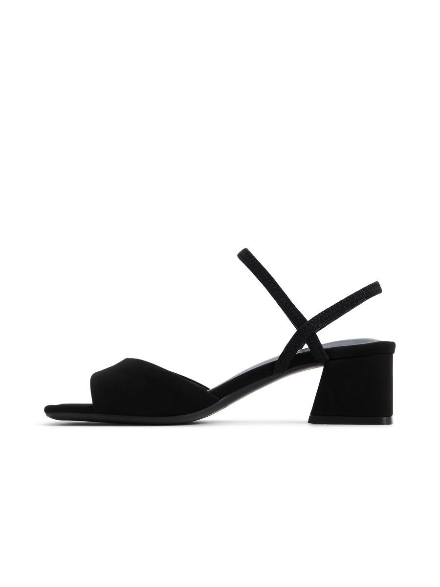Women Black Mid-Heel Strappy Sandals