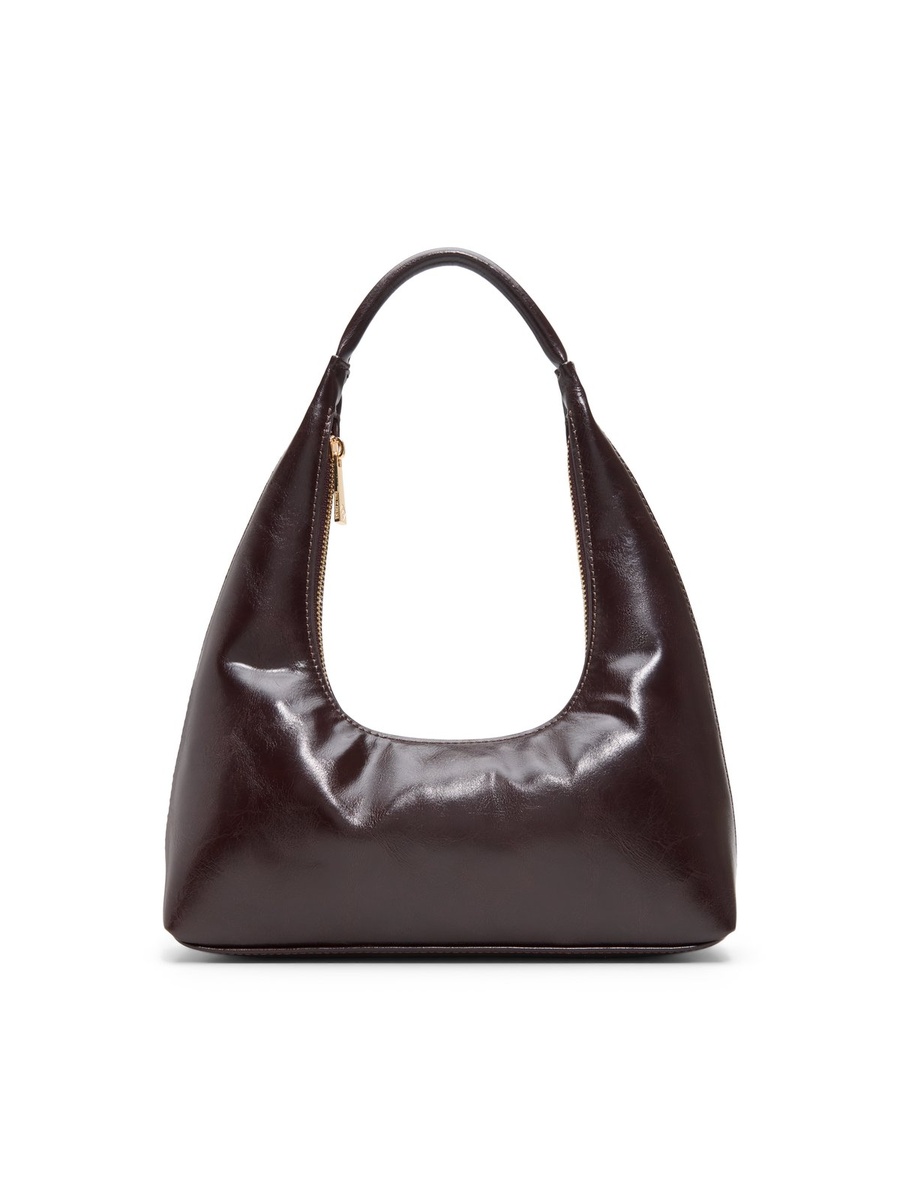 Women Brown Plain Shoulder Bag