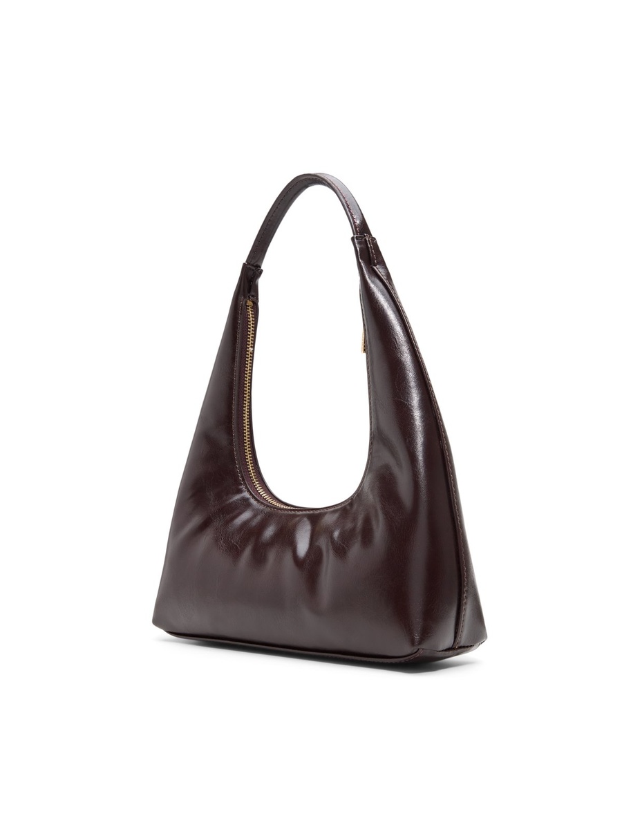 Women Brown Plain Shoulder Bag