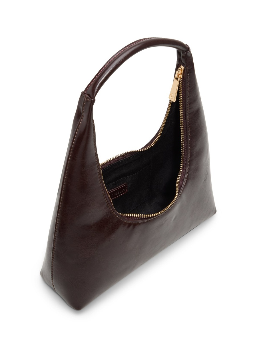 Women Brown Plain Shoulder Bag