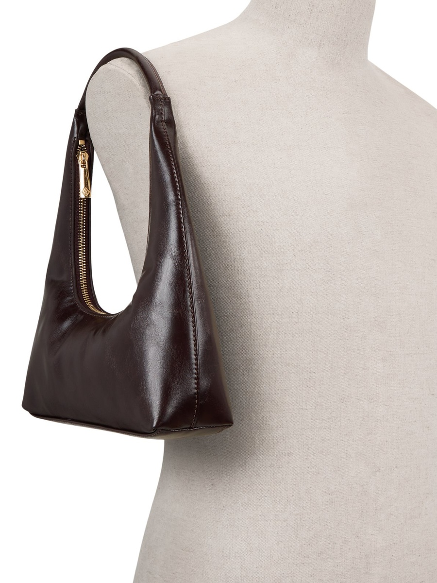 Women Brown Plain Shoulder Bag
