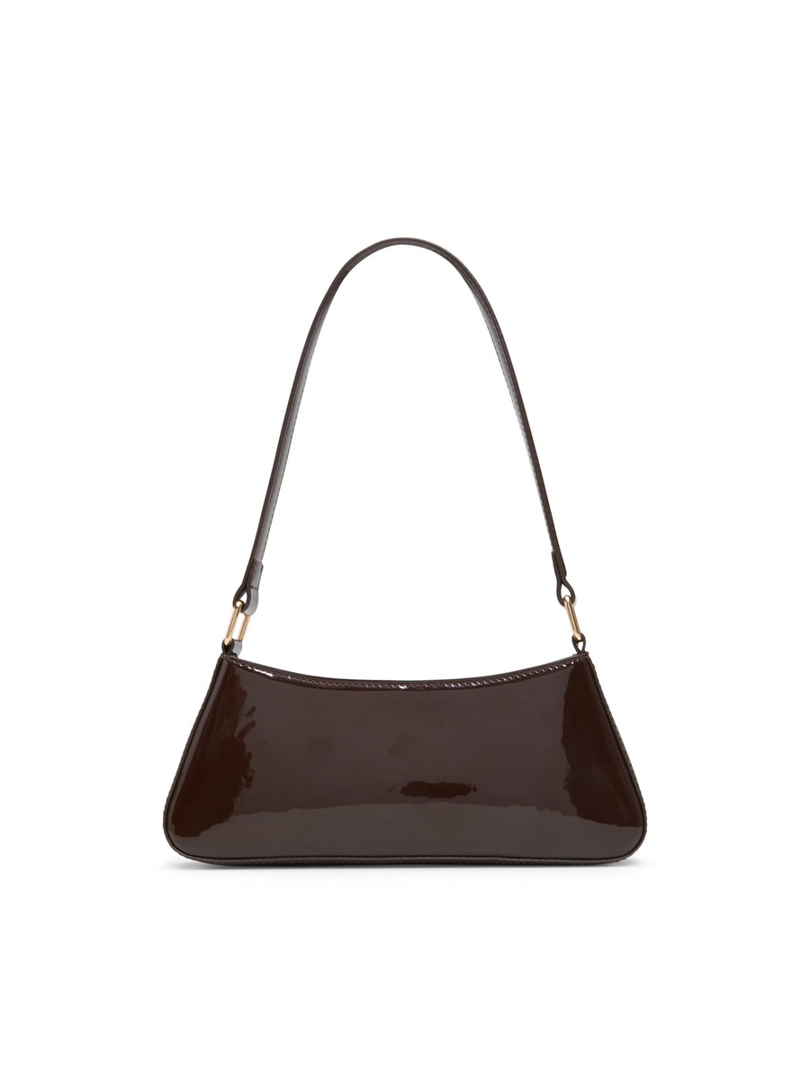Women Coffee Brown Plain Shoulder Bag