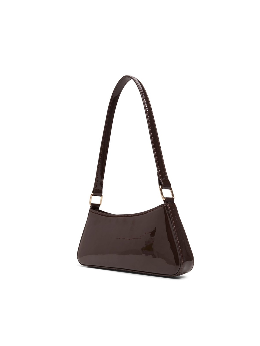 Women Coffee Brown Plain Shoulder Bag