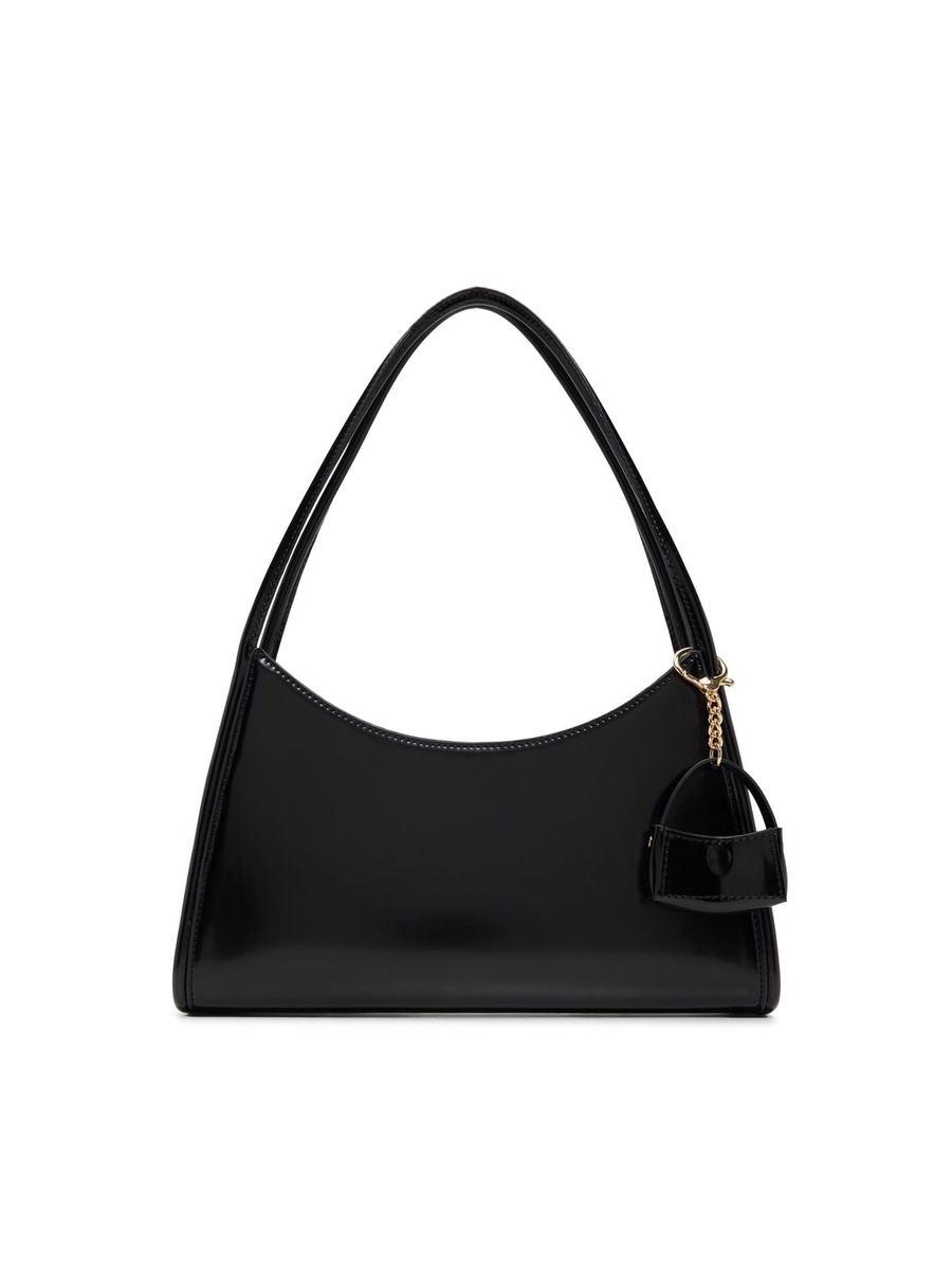 Women Black Plain Shoulder Bag