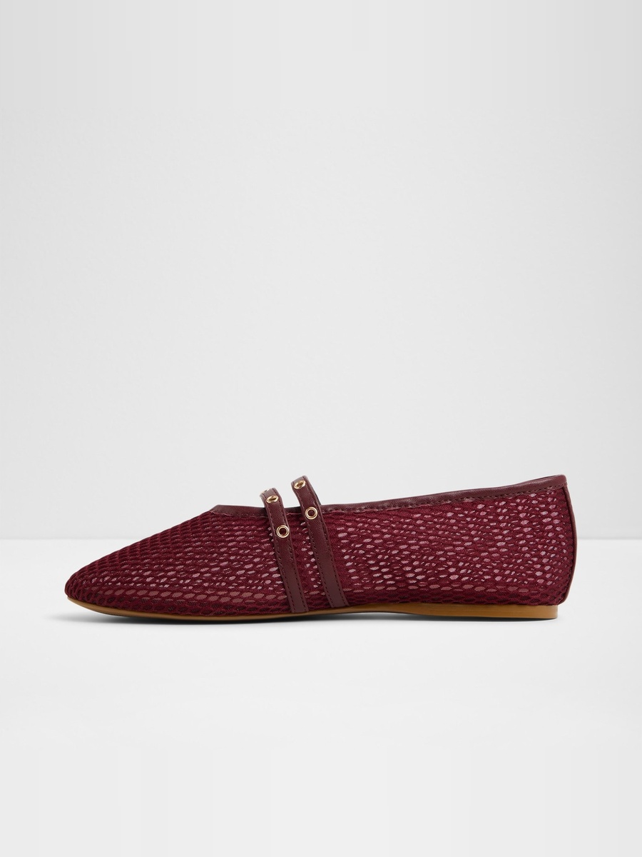 Women Burgundy PU Sports Sneakers
