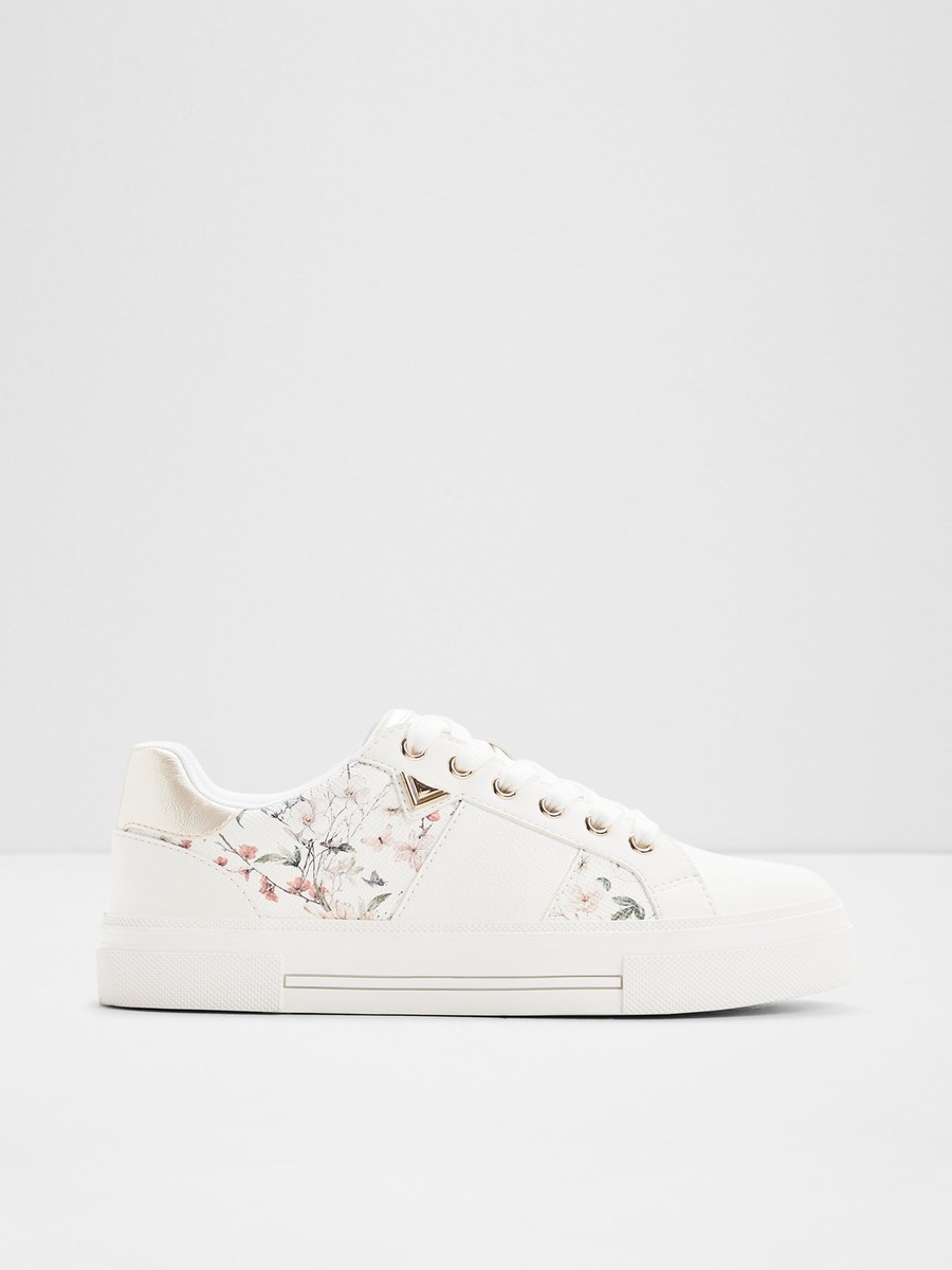 Women Floral PU Sneakers