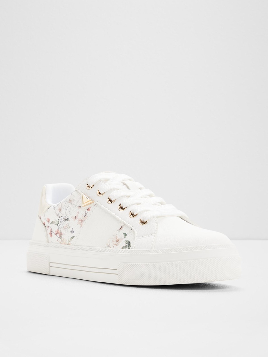 Women Floral PU Sneakers
