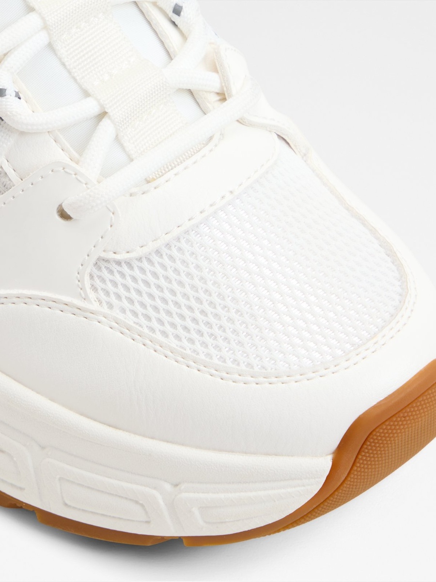 Women White PU Sports Sneakers