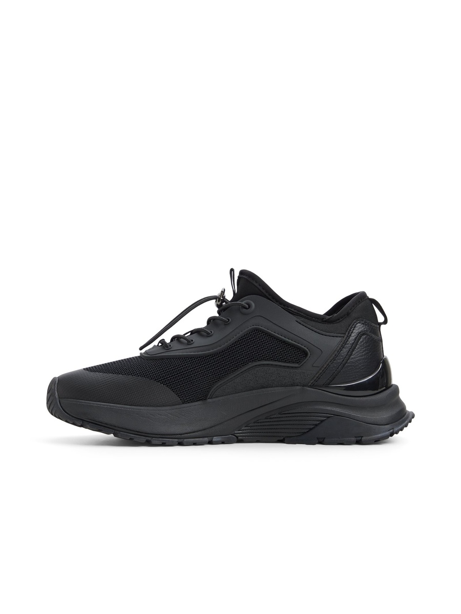 Women Black PU Sports Sneakers