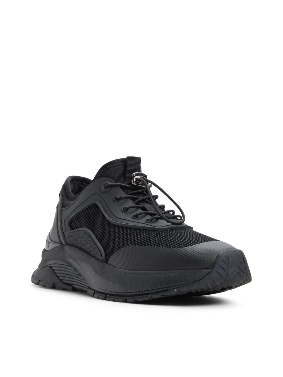 Women Black PU Sports Sneakers