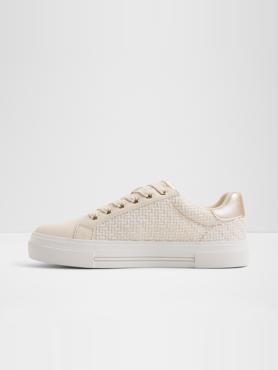 Women White PU Casual Sneakers