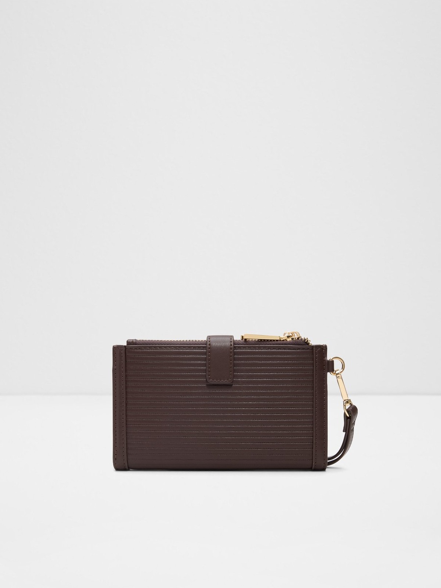 Women Brown Plain Wallet
