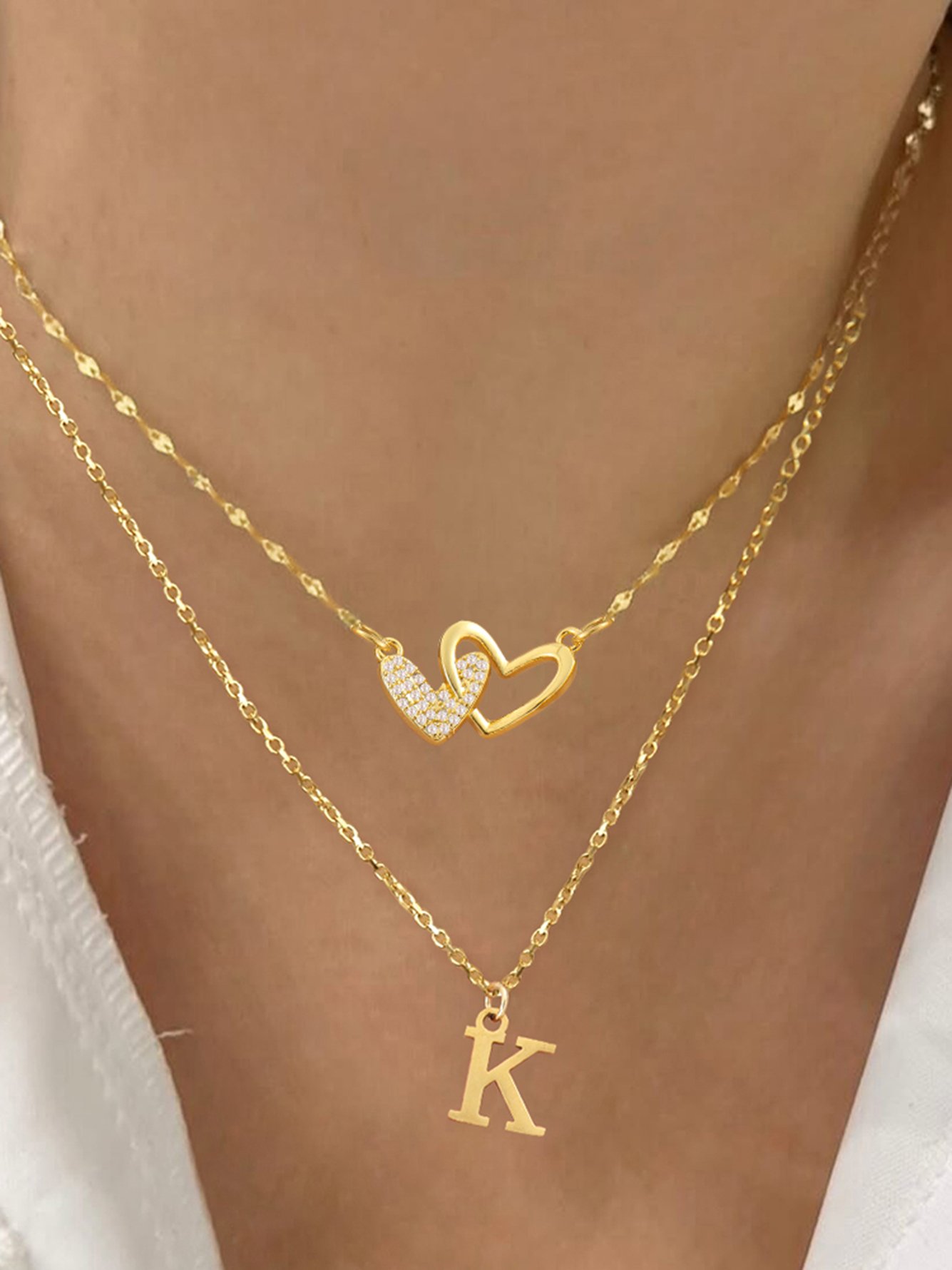 Gold Solid Pendant Necklace