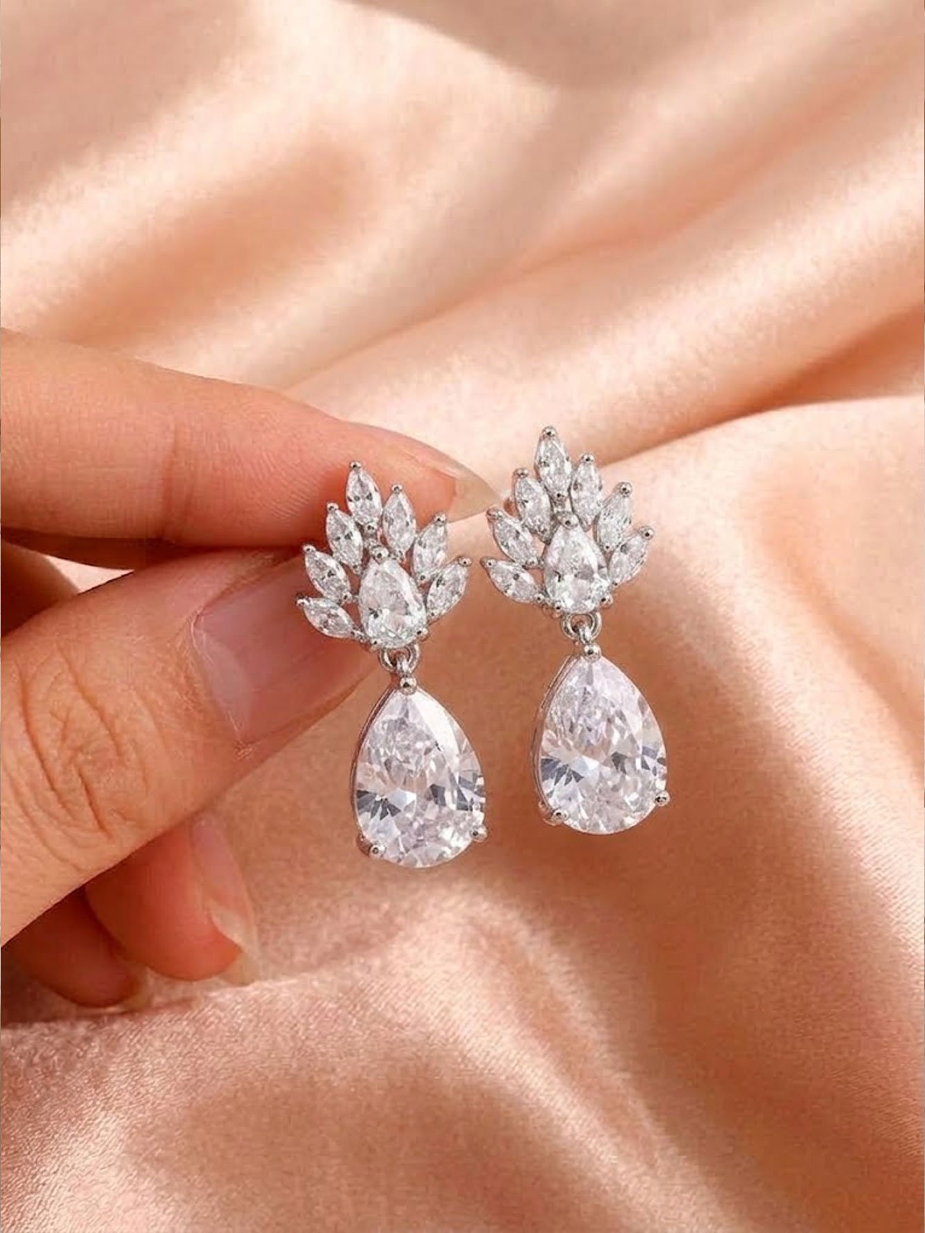 Silver Solid Danglers