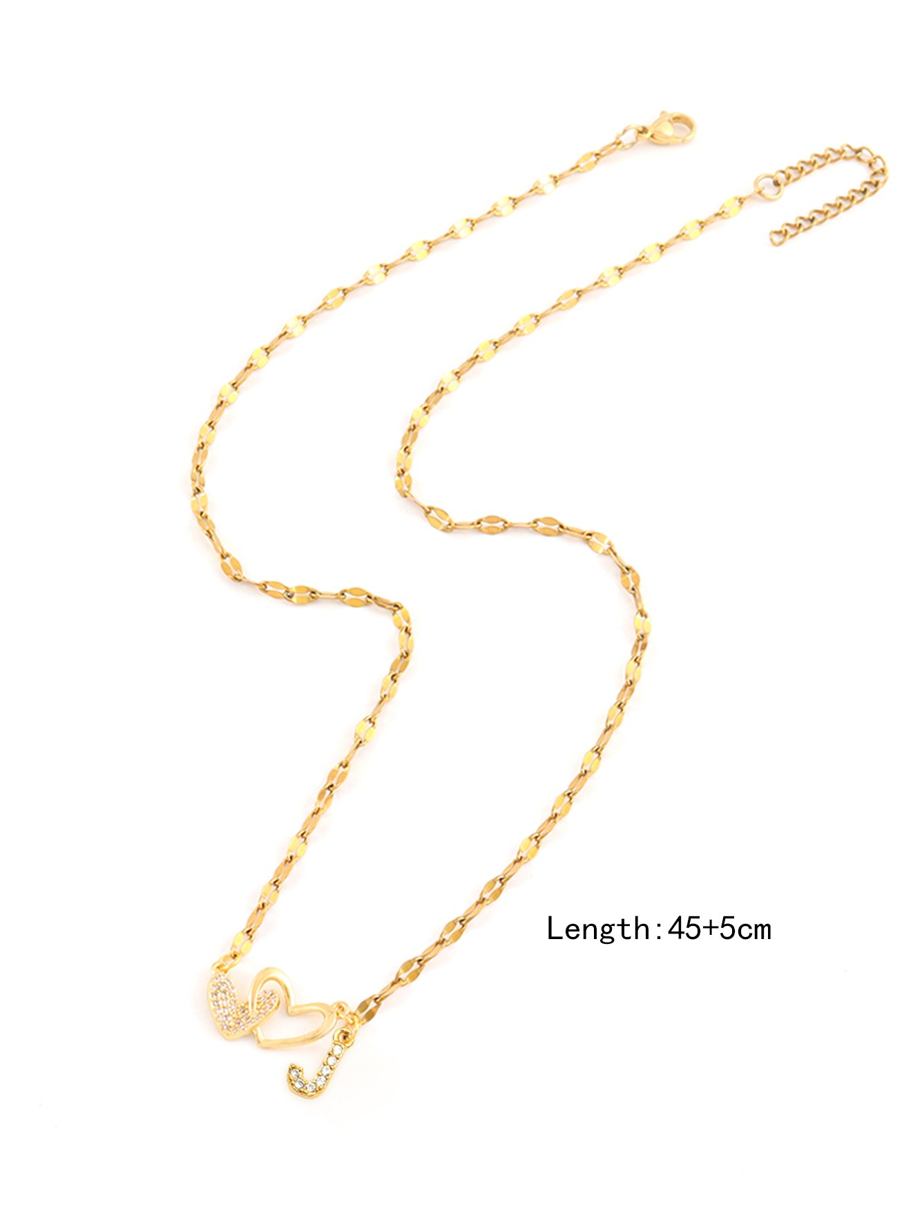 Gold Solid Pendant Necklace